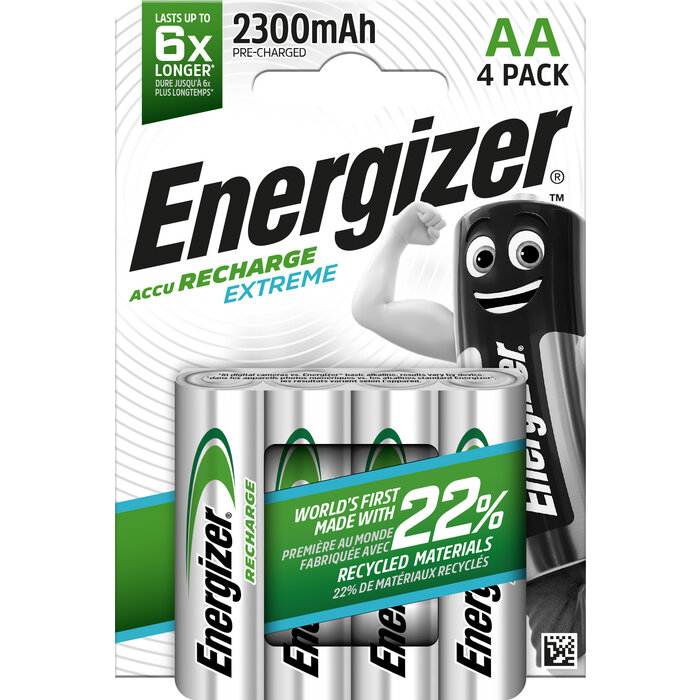 Pile rechargeable – ENERGIZER – AA/HR6 – 1,2 V – Recharge Extreme – Vendu par 4-1