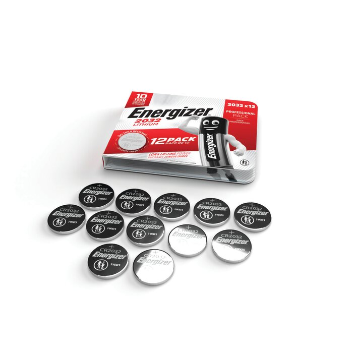 Pile bouton lithium – ENERGIZER – CR2032 – 3 V – Professional Pack – Vendu par 12-1