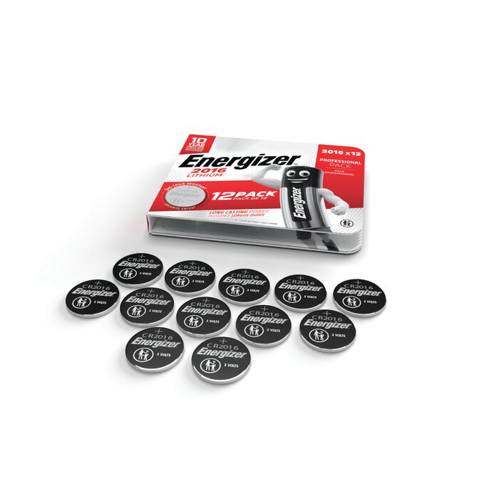 Pile bouton lithium – ENERGIZER – CR2016 – 3 V – Professional Pack – Vendu par 12-1
