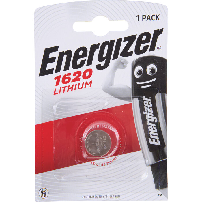 Pile bouton lithium – ENERGIZER – CR1620 – 3 V – Vendu par 1-3