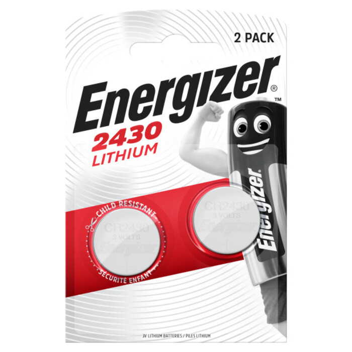 Pile bouton lithium – ENERGIZER – CR2430 – 3 V – Vendu par 2-1