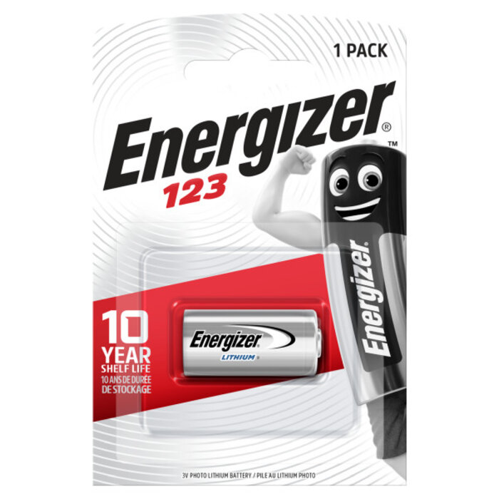 Pile lithium photo – ENERGIZER – 123/CR17345 – 3 V – Vendu par 1-1