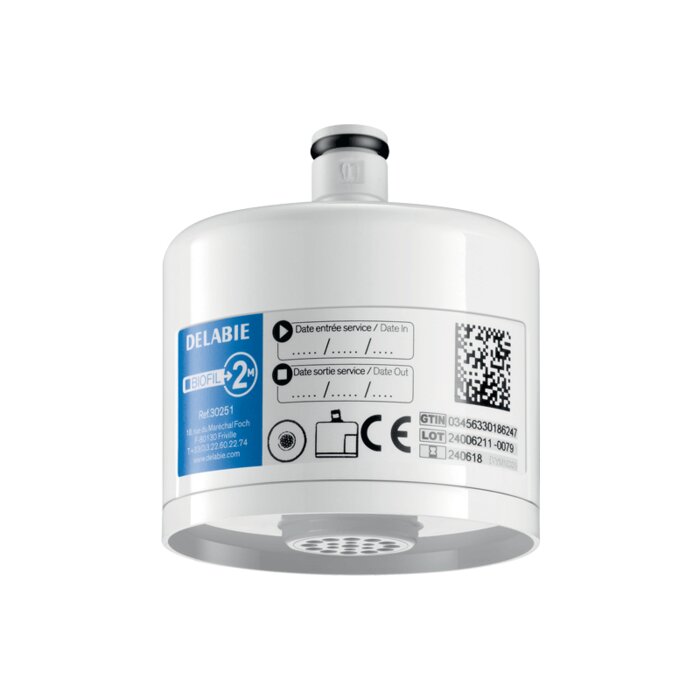 Filtre robinet et douche murale - DELABIE - Biofil 2 mois - Non stérile - Vendu par 10-1