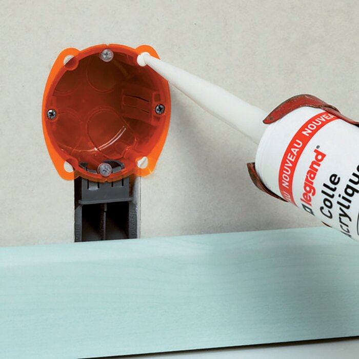 Colle multi-matériaux – Batibox – LEGRAND – 310 ml – Fixation boîtes d’encastrement et moulures-2