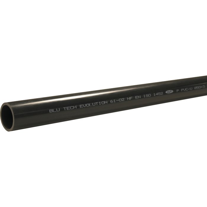 Tube PVC pression  - Interplast - L.2m - Ø 25 mm