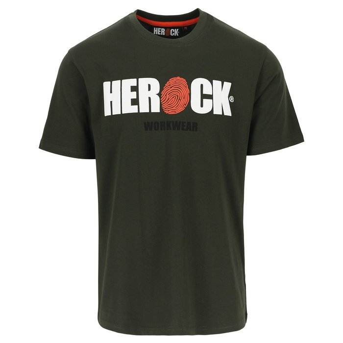Tee-shirt ENI - HEROCK - Manches courtes - Taille L - Kaki-1