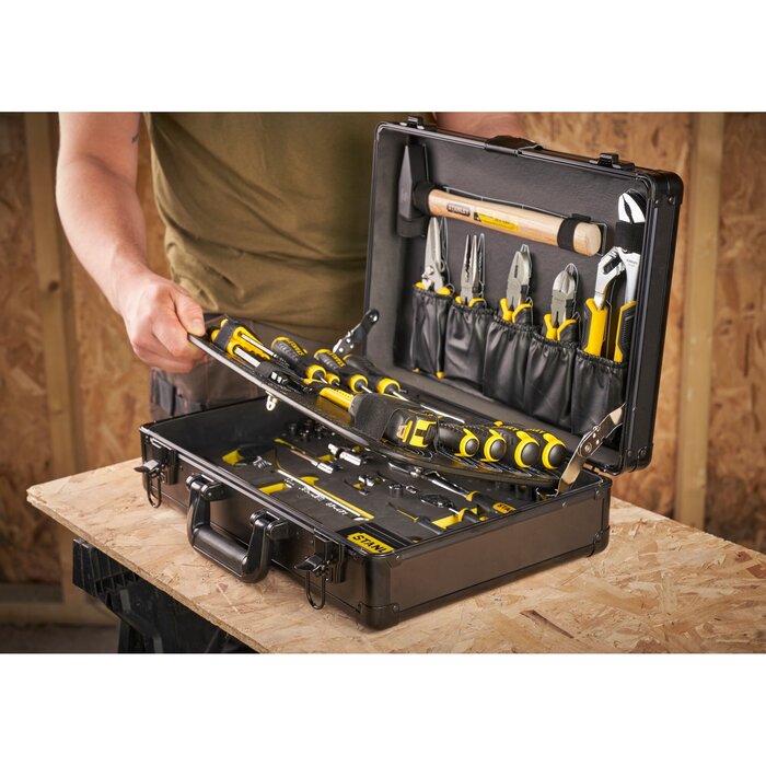 Valise de maintenance 119 pièces – STANLEY – Coffret complet outillage professionnel-4