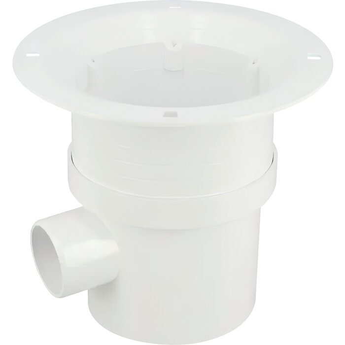 Siphon de sol – NICOLL – Sols souples - Sortie verticale ou horizontale - Ø50 mm-1