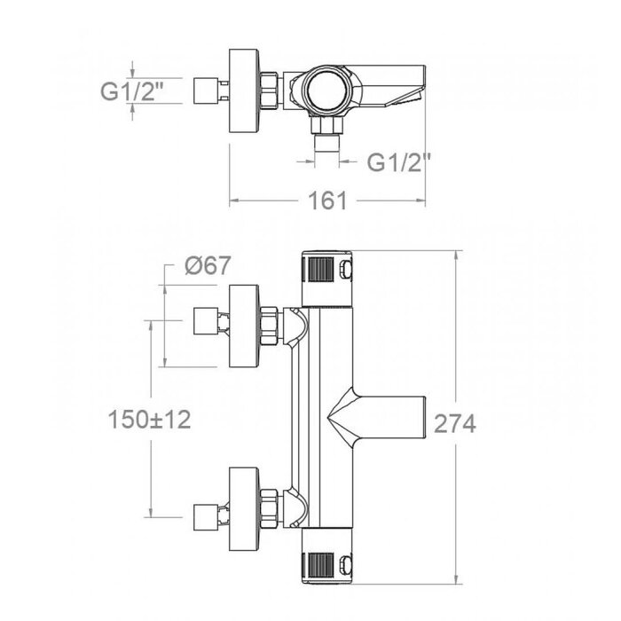 Mitigeur thermostatique - SIDER - Ibaya - Bain-douche-1