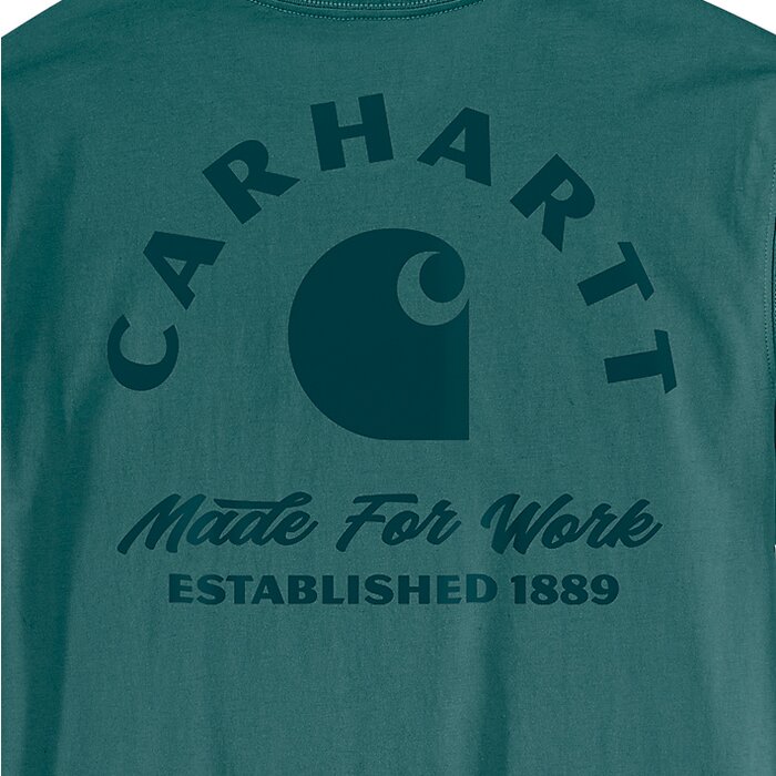 T-shirt de travail – CARHARTT - Manches courtes - Vert-3