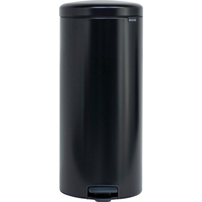 Poubelle à pédale – BRABANTIA – NewIcon – 30L - noir - anti-basculement-1