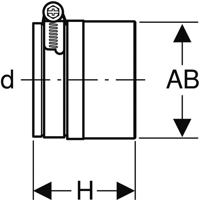 Manchette de transition - GEBERIT - Ø110 mm-1