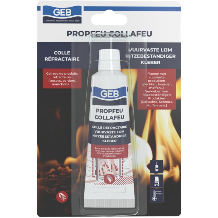 Colle mastic - Collafeu - GEB - Haute résistance 1100°C