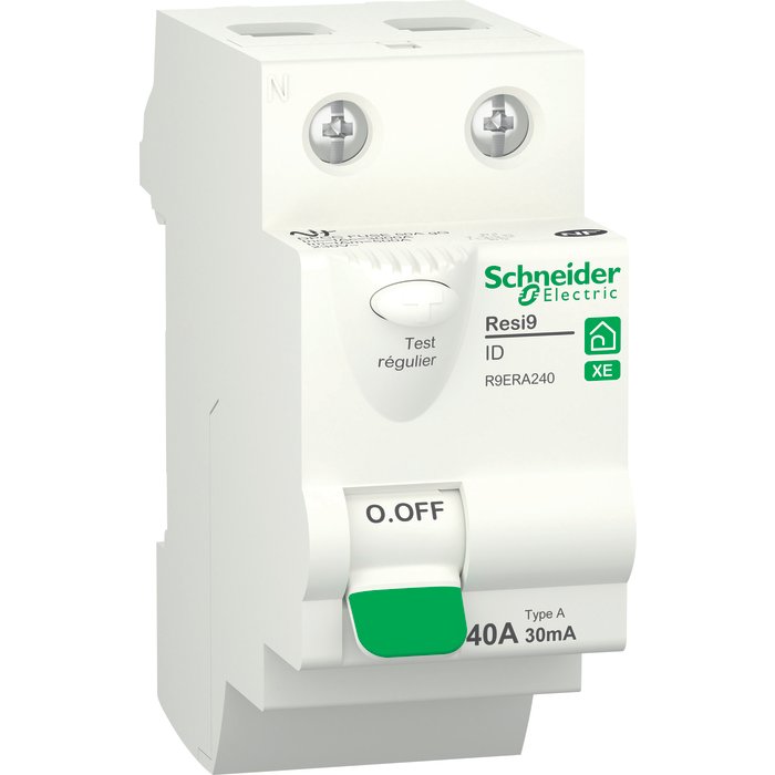 Interrupteur différentiel - Resi9 - Schneider Electric - 2P-1