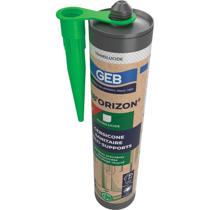 Silicone sanitaire multi-supports - GEB  - Geb'Orizon - Biosourcées - Translucide -3