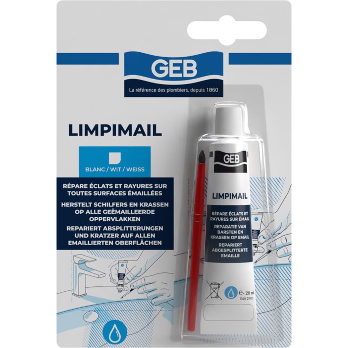 Pâte à retouche – GEB – LIMPIMAIL – Blanc – 20 ml-1