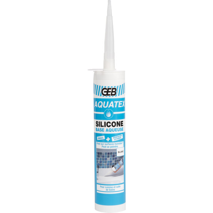 Mastic silicone base aqueuse - Aquatex - GEB -2