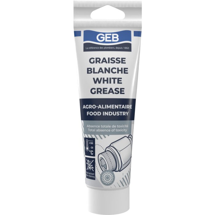 Graisse blanche lubrifiant alimentaire - 125 ml - Geb