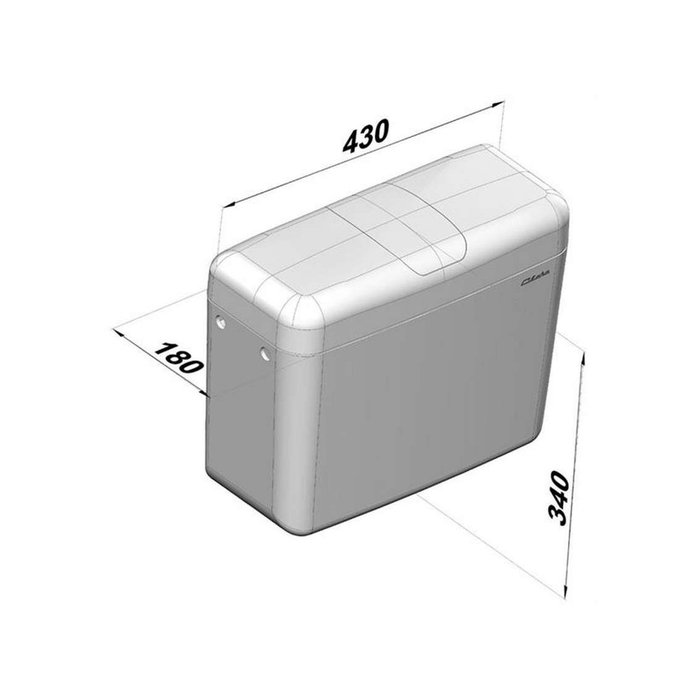 Réservoir WC - FZ 500 - Clara - Bas-1