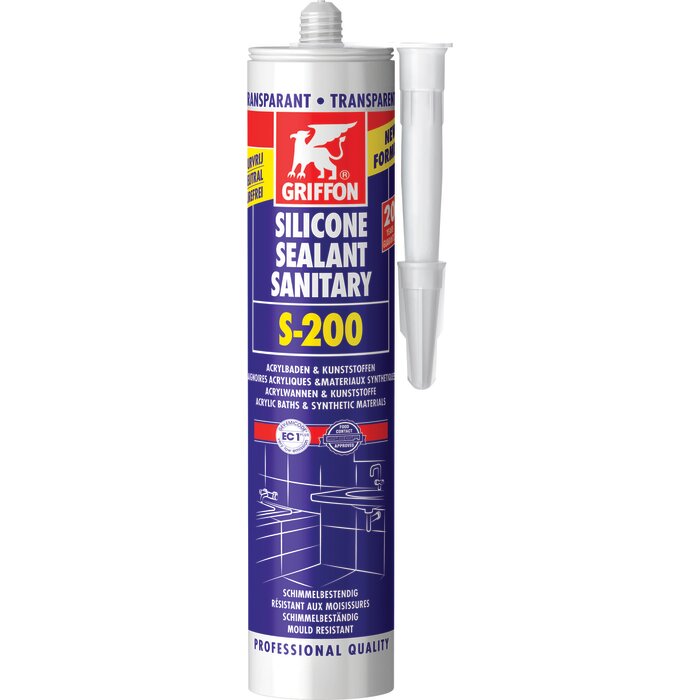 Mastic silicone sanitaire - GRIFFON – S-200 - Cartouche 300 ml-1