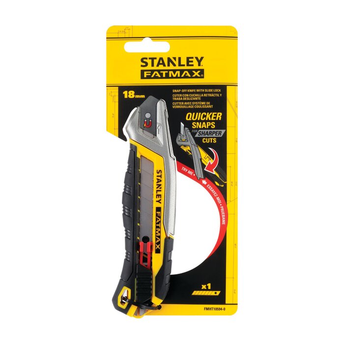 Cutter professionnel - Quick Snap - STANLEY - Lame 18 mm-4