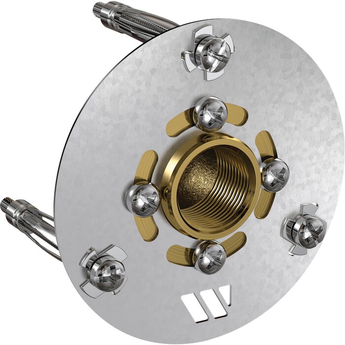 Sortie de cloison simple - WATTS - Robifix Per Mono - A sertir- F 1/2" - Ø 12 mm-1