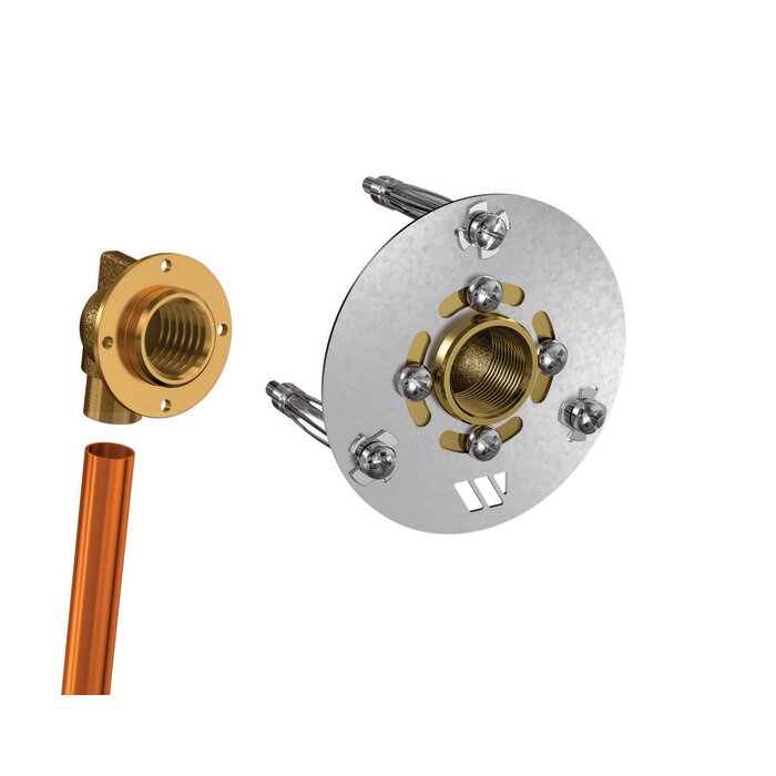 Kit de fixation ROBIFIX® CU MONO – WATTS – Pour plaque de plâtre – Sortie F 1/2’’ – Tube cuivre Ø14-2