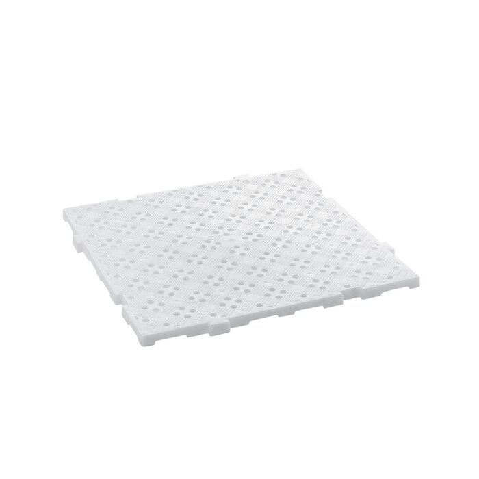 Caillebotis plastique – GILAC – 500 x 500 mm – Ép. 22 mm – Blanc-2