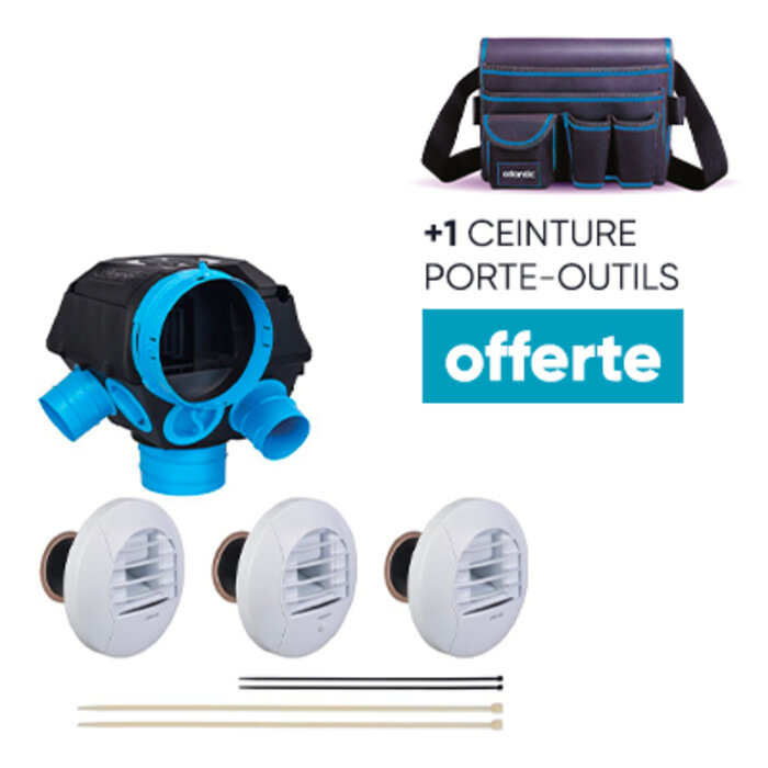 Kit VMC hygroréglable HYGROCOSY + 1 ceinture porte-outils OFFERTE