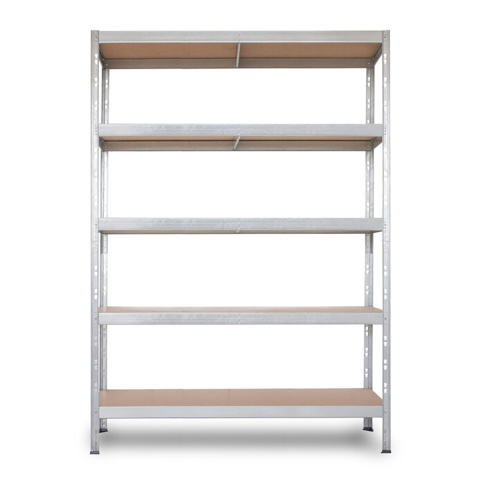 Étagère métallique galvanisée – AR SHELVING – Rivet Budget – 5 niveaux - 180x120x40 cm-1
