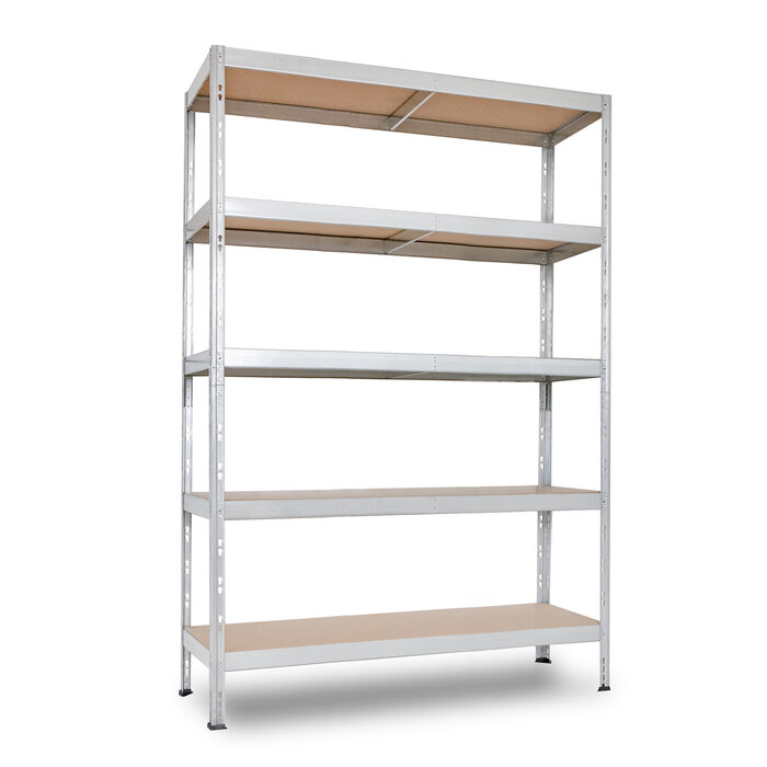 Étagère métallique galvanisée – AR SHELVING – Rivet Budget – 5 niveaux - 180x120x40 cm-2