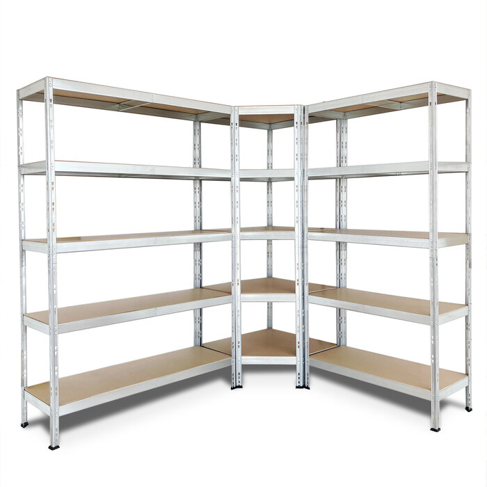 Étagère métallique galvanisée – AR SHELVING – Rivet Budget – 5 niveaux - 180x120x40 cm-7