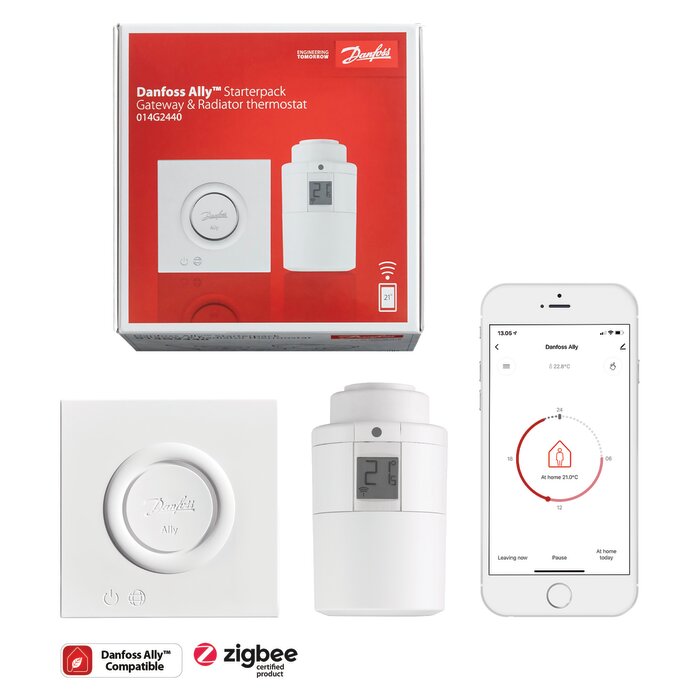 Pack de démarrage Ally - DANFOSS - Passerelle + Tête thermostatique-2