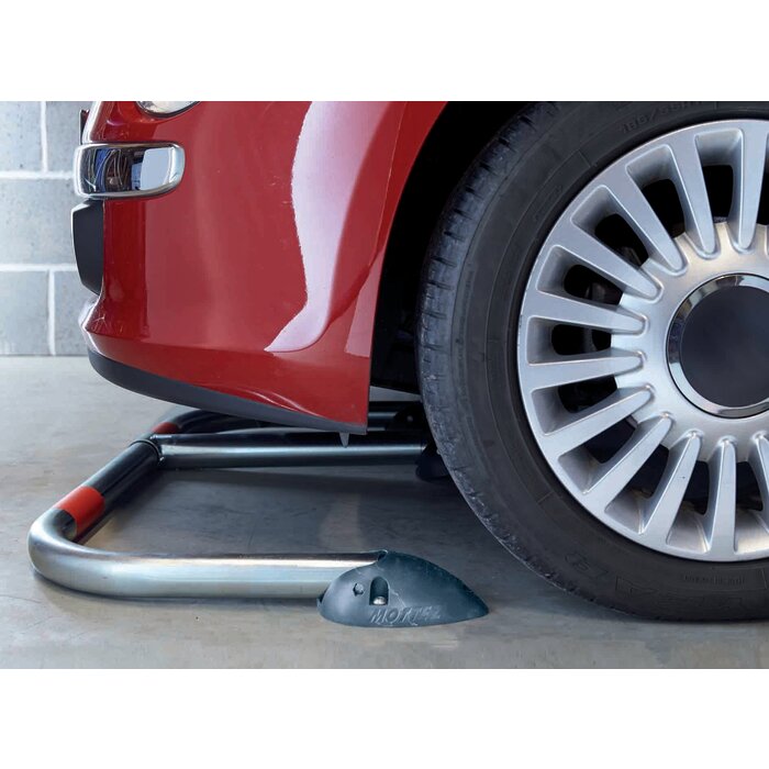 Barrière de parking rabattable – MOTTEZ – Acier zingué – Cylindre européen – 94 cm-5
