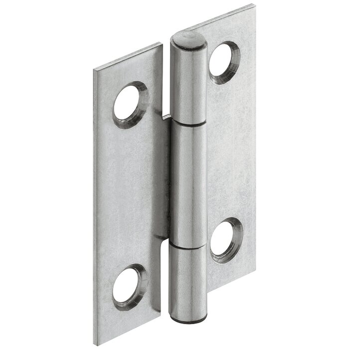 Charnière à nœud roulé étroite – HAFELE – 30x22 mm - acier zingué – DIN 7954 à visser-1