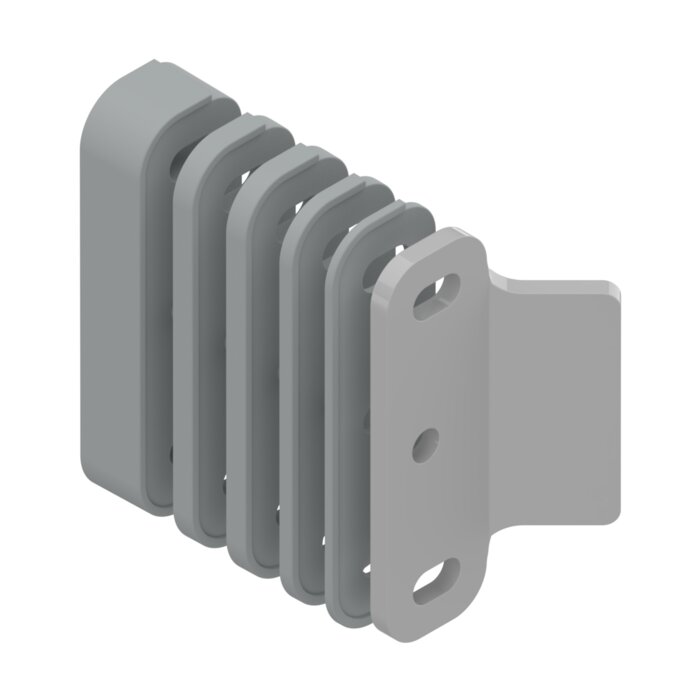 Gâche réglable – LA CROISEE – Acier thermolaqué avec cales de réglage