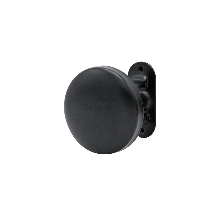Patère champignon – CIME – 1 tête ronde – Acier noir mat – Style industriel-1