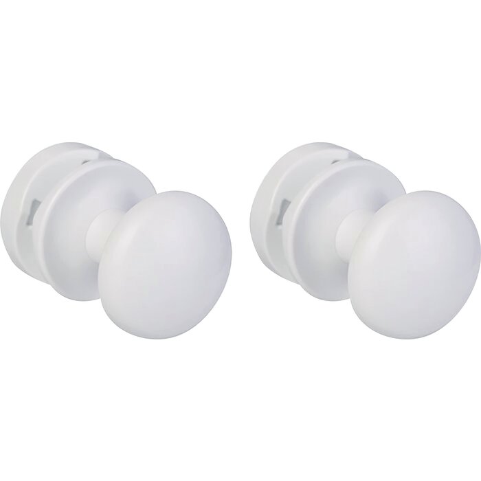 Patère bouton pour sèche-serviettes – ATLANTIC – Blanc - Vendu par 2-2