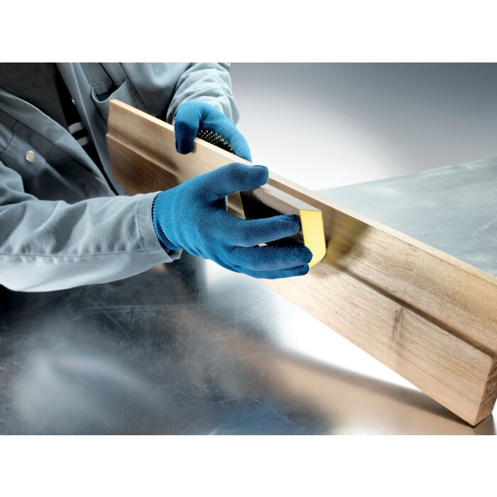 Éponge abrasive 69x98 mm – SIA Abrasives – 4 faces - Grain 60-2