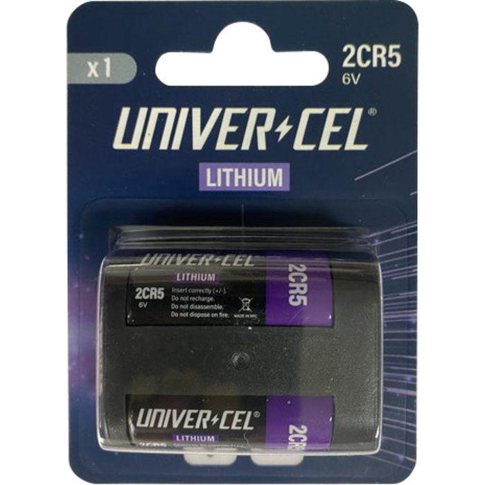 Piles lithium - Univercel - 2CR5 - 6 V
