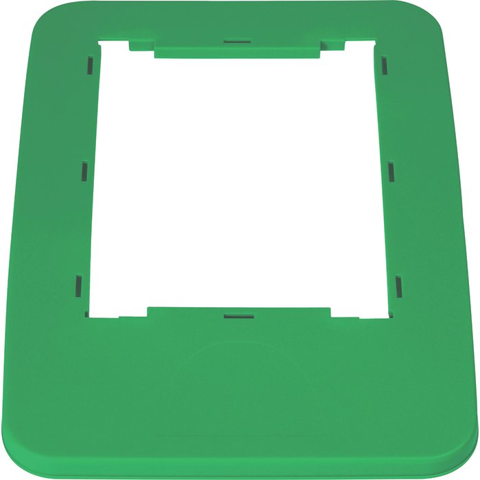 Cadre couvercle pour poubelle - PROBBAX -  32,5 x 45,5 x 2 cm - Vert-1
