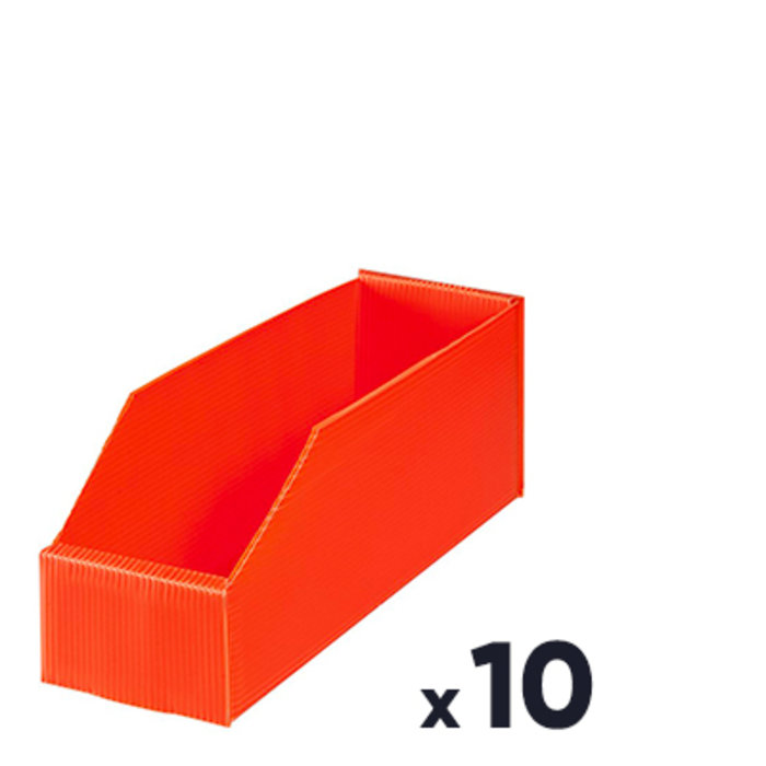 Bac de rangement Plastibox - 280 x 90 x 105 - Lot de 10-1