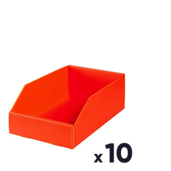 Bac de rangement Plastibox - 280 x 180 x 105 - Lot de 10-1