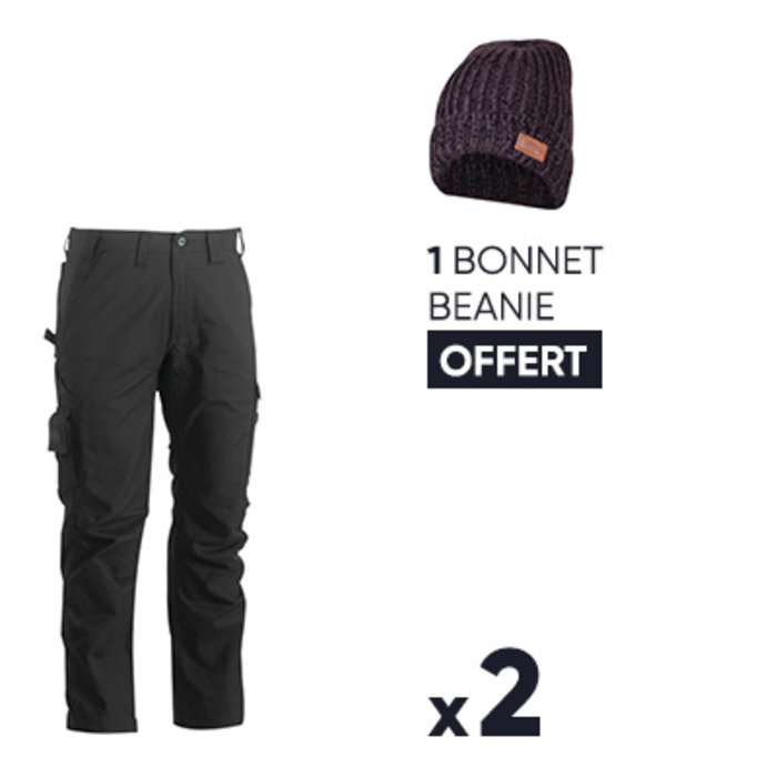 Lot de 2 pantalons de travail Torex + 1 bonnet Beanie OFFERT-1