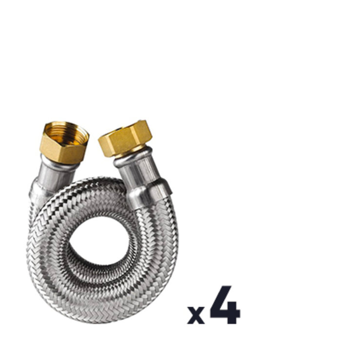 Lot de 4 flexibles de chauffage extra twist - TUCAI-1