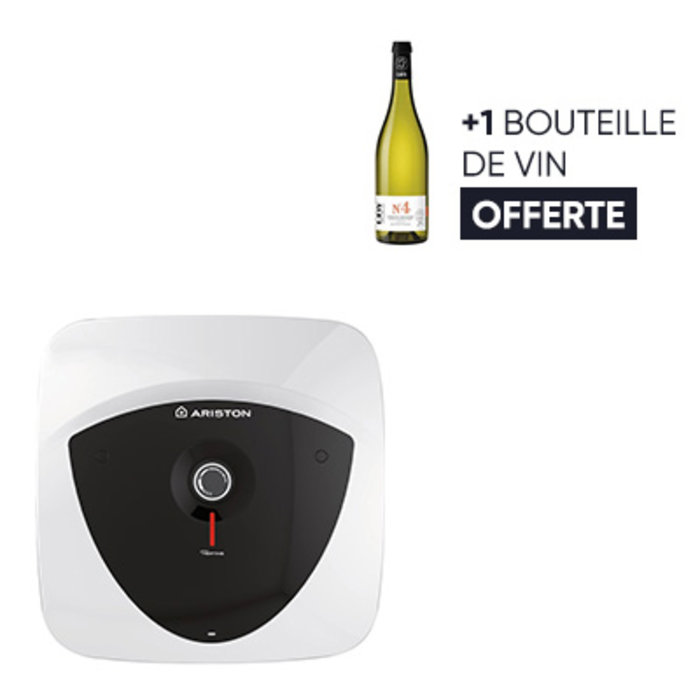 Chauffe-eau sur évier Andris Lux 15 L - Monophasé 2000 W - Ariston + 1 bouteille  Chateau Haut Bernicot offerte-1