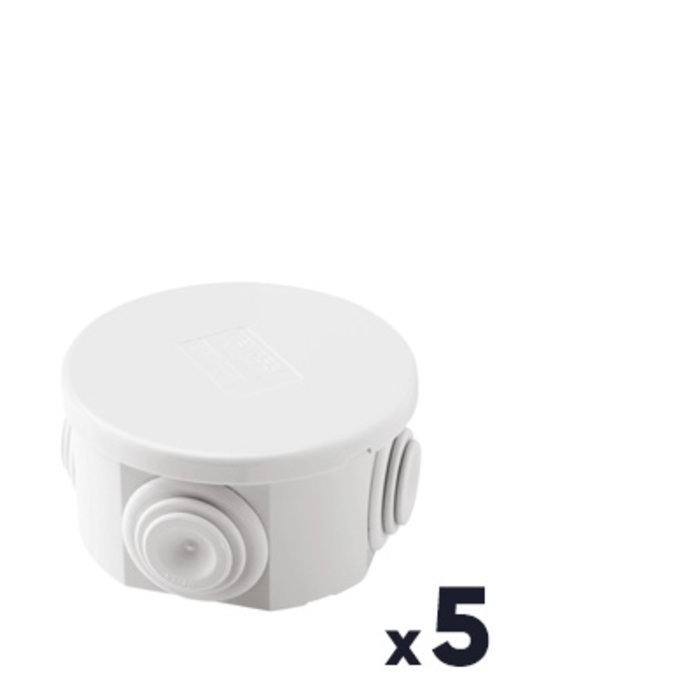 Boite de dérivation ronde - GEWISS -  Série 44 CE - Lot de 5-1