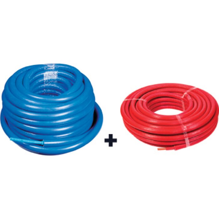 Kit tubes PER gainés isolés bleu et rouge - Ø 13 x 16 mm - L. 50 m-1