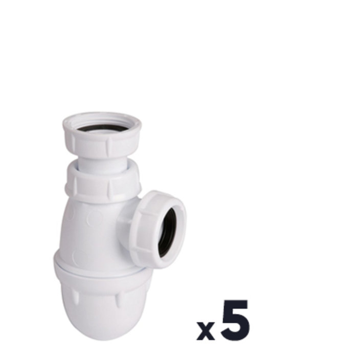 Lot de 5 siphons de lavabo ou bidet à culot - Nicoll - Ø 32 mm-1
