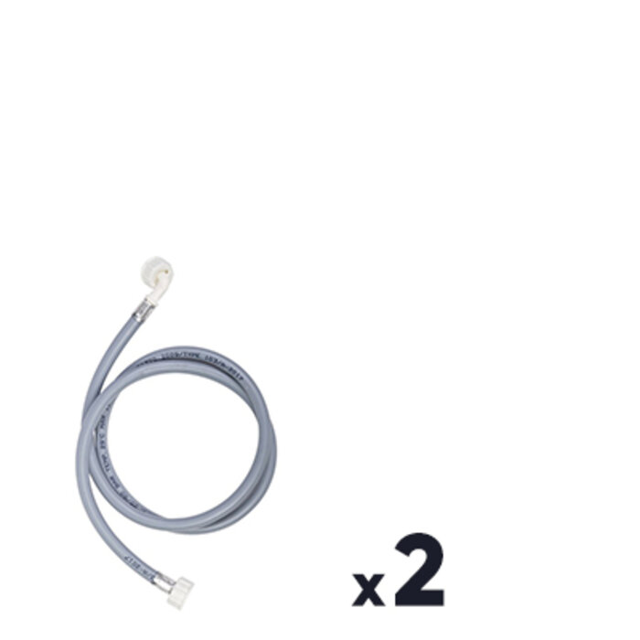 Canne de vidange de machine à laver - 1,5 m - Lot de 2-1